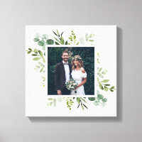 Eucalyptus Grönt Foliage Bröllop Photo Square