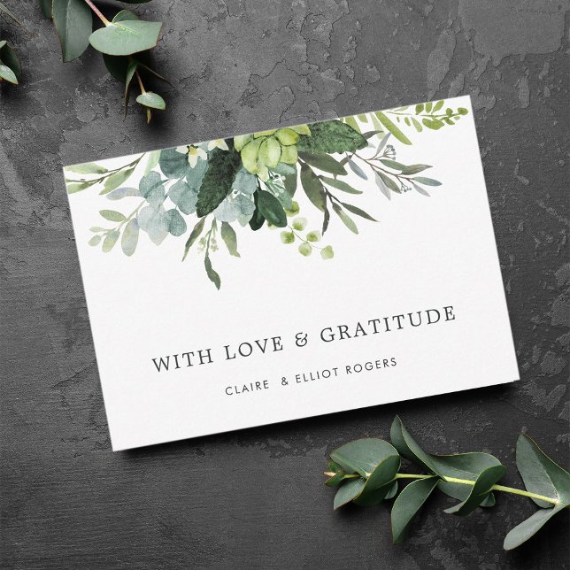 Eucalyptus Grönt Foliage - tack för ditt kort (Skapare uppladdad)