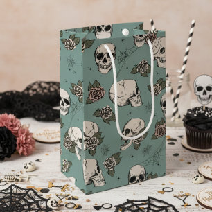 Eucalyptus Grönt Gothic Döskallars och Ro Hallowee