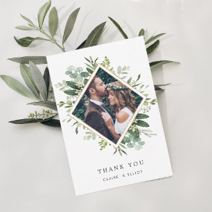 Eucalyptus Grönt Utandningsfoto av lök Tack Kort