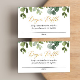 Eucalyptus guld babyduschkort för barn tilläggskort