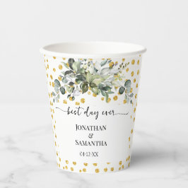 Eucalyptus Guld Bästa dagen någonsin Bröllop