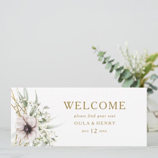 Eucalyptus Guld Geometric Hanging Seed Header (Stående Fram)