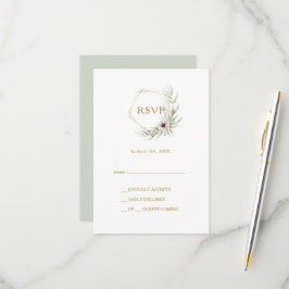 Eucalyptus Guld Geometric OSA kort