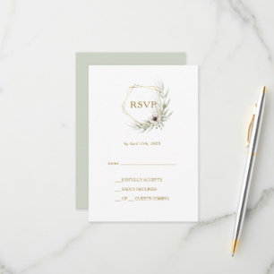 Eucalyptus Guld Geometric OSA kort