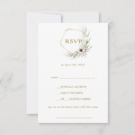 Eucalyptus Guld Geometric Sång Request OSA kort