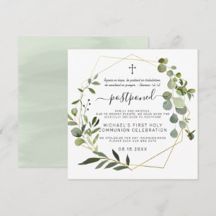 Eucalyptus Guld geometric   Uppskjuten union Inbjudningar