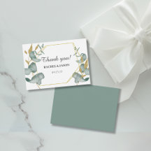 Eucalyptus Guld Glitter Foliage Bröllop Tack