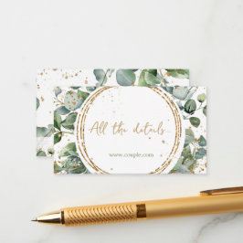 Eucalyptus guld glitter kod 02_b alla uppgifter tilläggskort