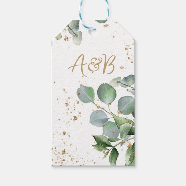 Eucalyptus Guld Glitter - kod 02 Presentetikett (Framsidan)