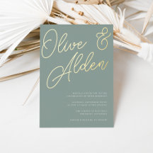 Eucalyptus | Guld Script Bröllop
