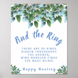 Eucalyptus Hitta spelsignalen för Möhippan Ring Poster