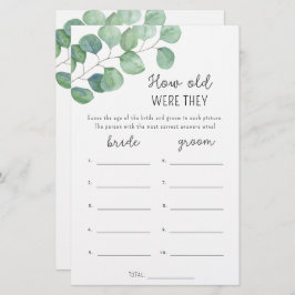 Eucalyptus Hur gamla var de i möhippan?