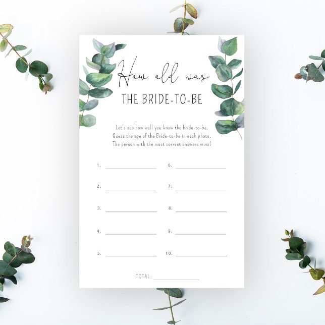 Eucalyptus - Hur gammal var bruden? (Skapare uppladdad)