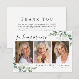 Eucalyptus i fotosympati för Loving Memory Tack Kort