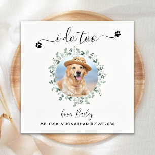 Eucalyptus I gör för Anpassningsbar Pet Photo Hund Pappersservett