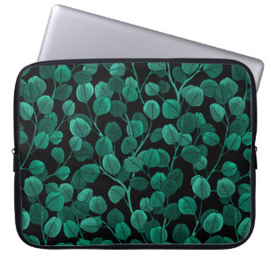 Eucalyptus i svart laptop fodral