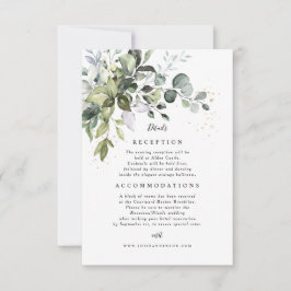 Eucalyptus-informationskort Inbjudningar