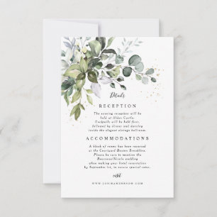 Eucalyptus-informationskort Inbjudningar