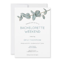 Eucalyptus Itinerary Bachelorette Party Helg