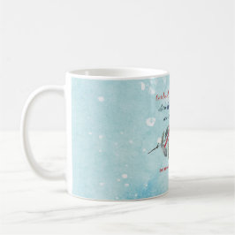 Eucalyptus Kardinals Vattenfärgsjulminnesmärke Kaffemugg