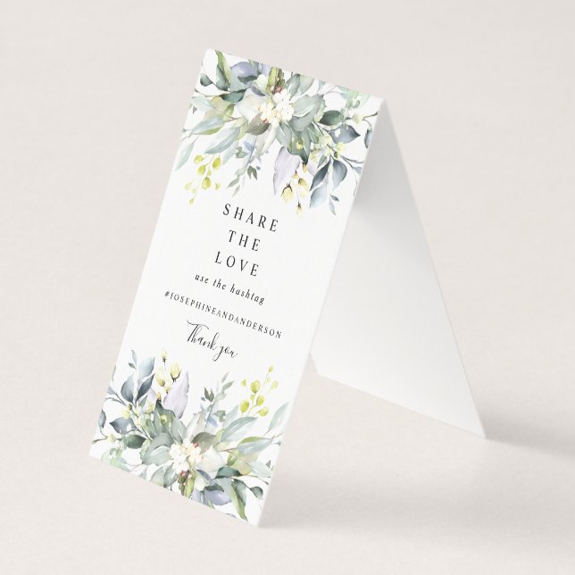 Eucalyptus  Kärlek Bord-tecknet Kort (Framsida)