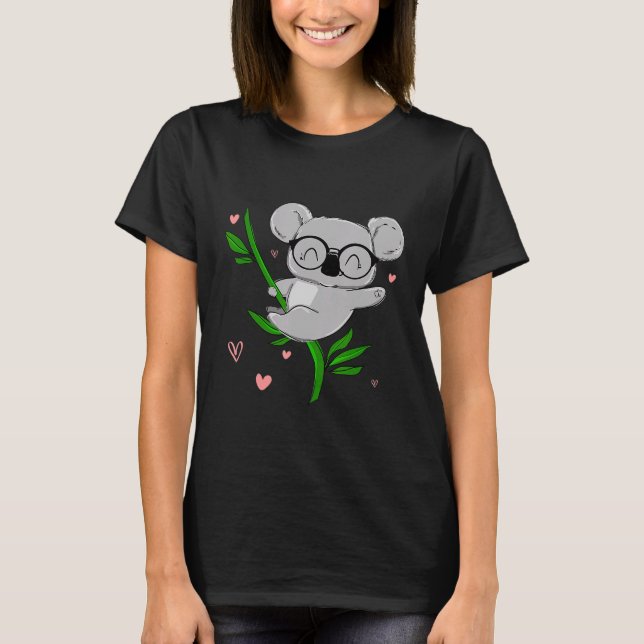 Eucalyptus klättning Koala T Shirt (Framsida)