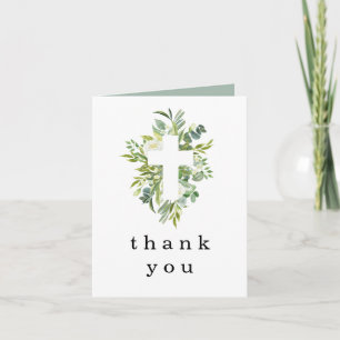 Eucalyptus Kor Baptism Christening Tack Inbjudan