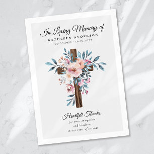 Eucalyptus Kor Funeral Memorial Tack Kort