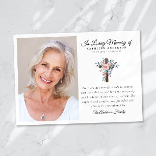 Eucalyptus Kor Funeral Memorial Tack Kort