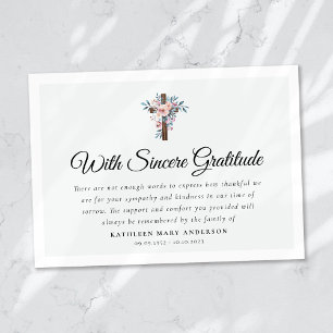 Eucalyptus Kor Funeral Memorial Tack Kort