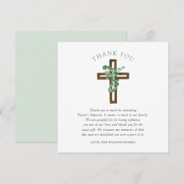 Eucalyptus Kor Modern Baptism Square Tack