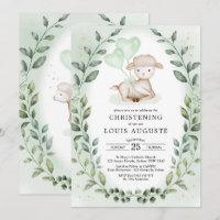 Eucalyptus Lamb Baby Sheep Christening Baptism
