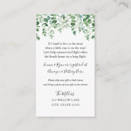 Eucalyptus Långvarig avstånd babydusch Tilläggskort