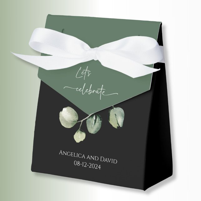 Eucalyptus Låt oss svart favoritruta Presentaskar (Skapare uppladdad)
