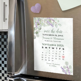 Eucalyptus Lavender Spara datumkalendermagnet