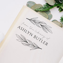 Eucalyptus Lead Personal Bibliotek Bok Frimärke Stämpel