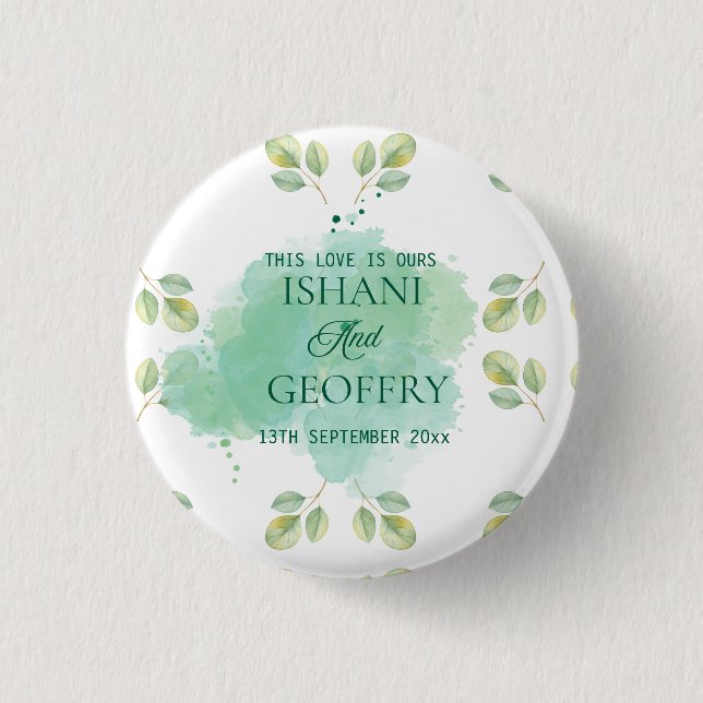 Eucalyptus Leaves Greenery Wedding  Knapp (Framsida)