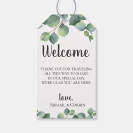 Eucalyptus Leaves Välkomstpåse Presentetikett