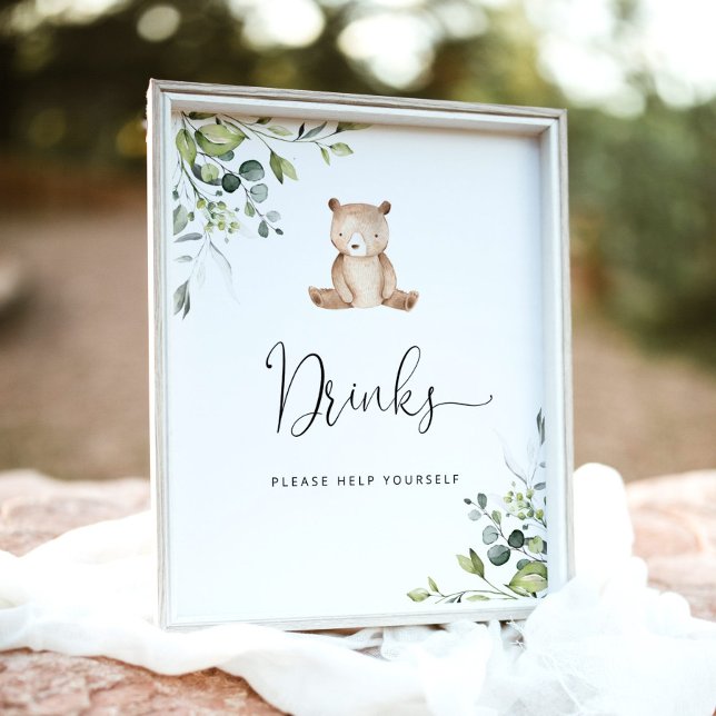 Eucalyptus lilla björn Drinks hjälper dig själv Poster (Skapare uppladdad)