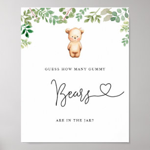 Eucalyptus lilla björn vet hur många gummibjörnar poster