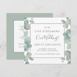 Eucalyptus Live Streaming Bröllop Inbjudningar