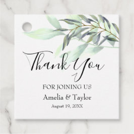 Eucalyptus Ljust grönt Foliage Square Gåvor Etiketter