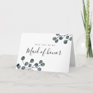Eucalyptus Löv är min Maid of honor Kort