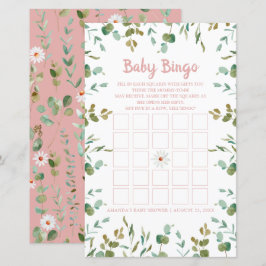 Eucalyptus Löv Baby Shower Baby Bingo