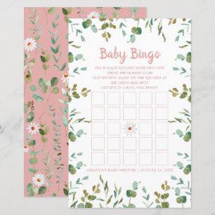 Eucalyptus Löv Baby Shower Baby Bingo