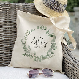 Eucalyptus Löv Bridesmaids Tote Bag Tygkasse