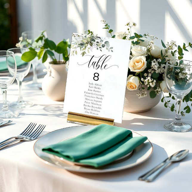 Eucalyptus Löv Bröllop händelsemittationsschema Ta Inbjudningar (Skapare uppladdad)