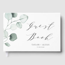 Eucalyptus Löv Bröllop med minimalistisk vattenfär