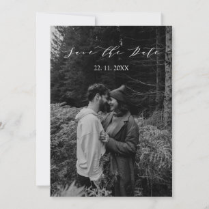 Eucalyptus löv foto Bröllop spara datum Datumet